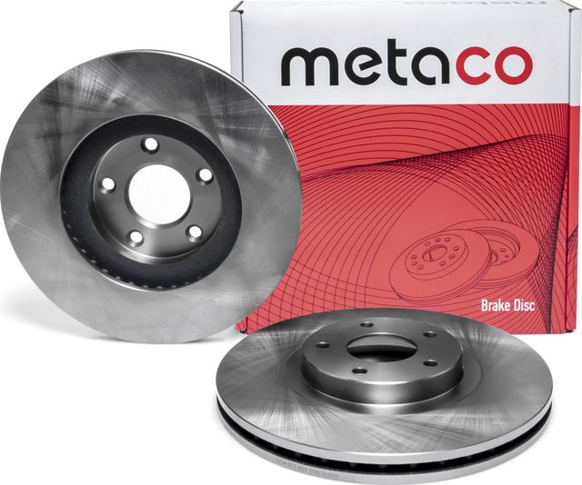 Диск тормозной передний вентилируемый (Metaco). Артикул 3050077
