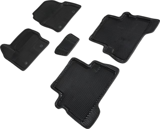 Коврики Seintex 3D EVA ромб для салона Ford Kuga II рестайлинг 2016-2019 ЧЕРНЫЕ. Артикул 95279