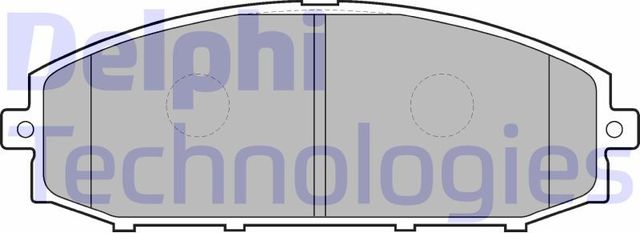 Тормозные колодки Delphi (Low-Metallic). Артикул LP1305