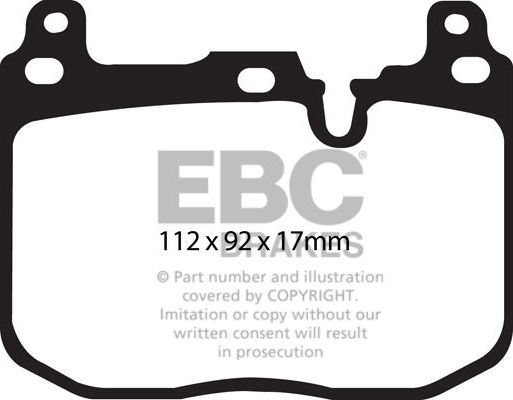 Тормозные колодки EBC Brakes. Артикул DP42130R