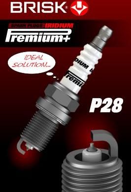 Свеча зажигания Brisk P28 Iridium Premium+. Артикул 1972