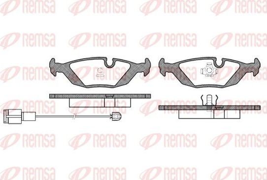 Тормозные колодки Remsa. Артикул 0155.12