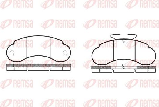 Тормозные колодки Remsa. Артикул 0142.10