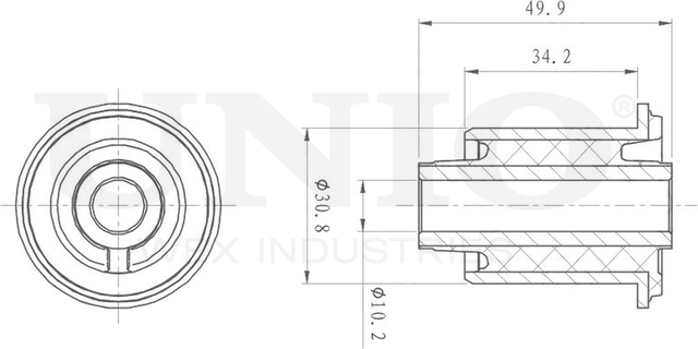 Сайлентблок рычага подвески (Unio). Артикул RMP-20163