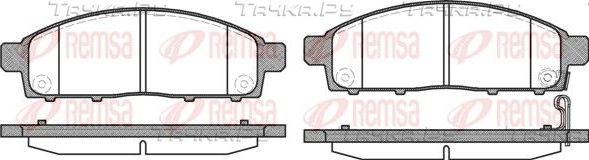 Тормозные колодки Remsa передние для Mitsubishi L200 IV 2005-2015. Артикул 1242.01