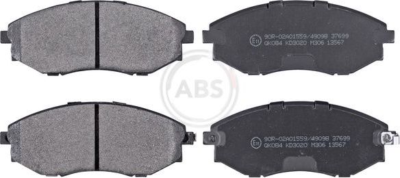 Тормозные колодки ABS передние для Chevrolet Epica I 2006-2012. Артикул 37699