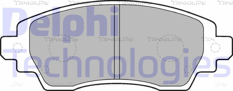 Тормозные колодки Delphi (Low-Metallic). Артикул LP1560