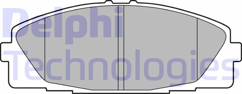 Тормозные колодки Delphi (Low-Metallic). Артикул LP3519