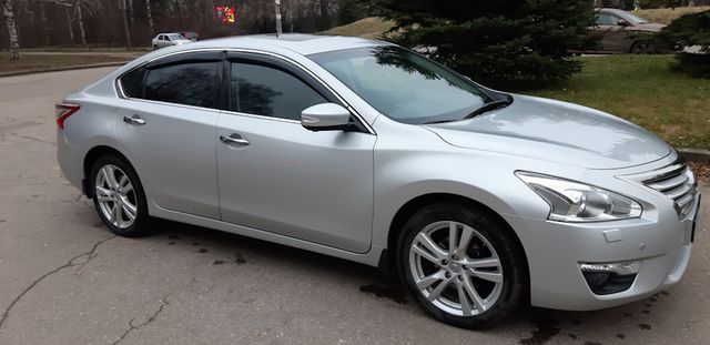 Дефлекторы V-Star для окон (с хром. молдингом) Nissan Teana L33 2013-2026. Артикул CHR57668