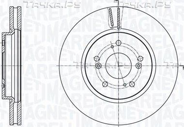 Тормозной диск Magneti Marelli. Артикул 361302040584