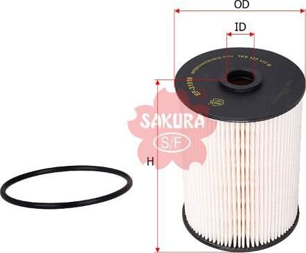 Топливный фильтр Sakura для Volkswagen New Beetle II (A5) 2011-2016. Артикул EF-31010