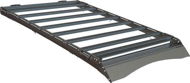 Экспедиционный багажник STC для Mitsubishi Pajero III 3-дв. 1999-2006 Шторка дальний, рабочий и задний свет. Артикул STC-MPA/99-TR3-L1L2L3