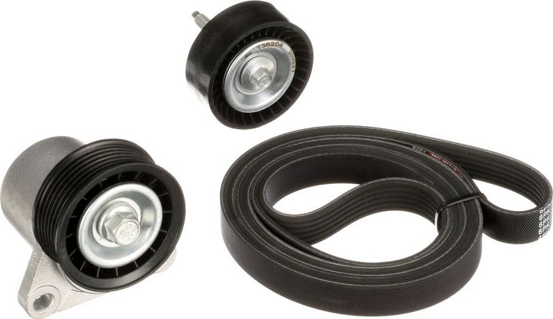 Приводной ремень поликлиновой с роликами (комплект) Gates Micro-V® Kit. Артикул K016PK2198