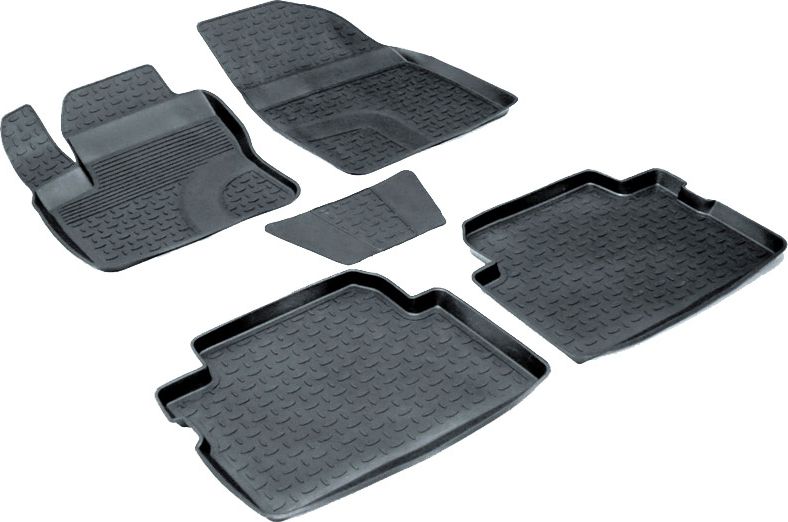 Коврики резиновые Seintex с высоким бортиком для салона Ford Kuga I 2008-2012. Артикул 01320