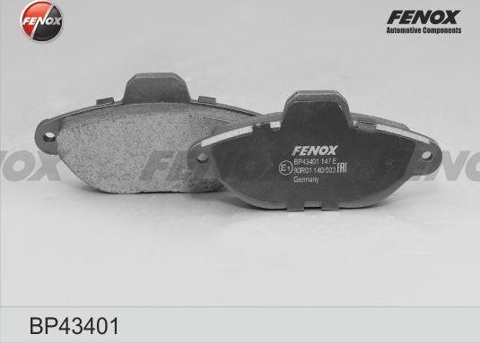Тормозные колодки Fenox. Артикул BP43401