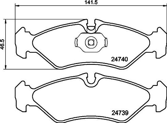 Тормозные колодки Mintex. Артикул MDB3016