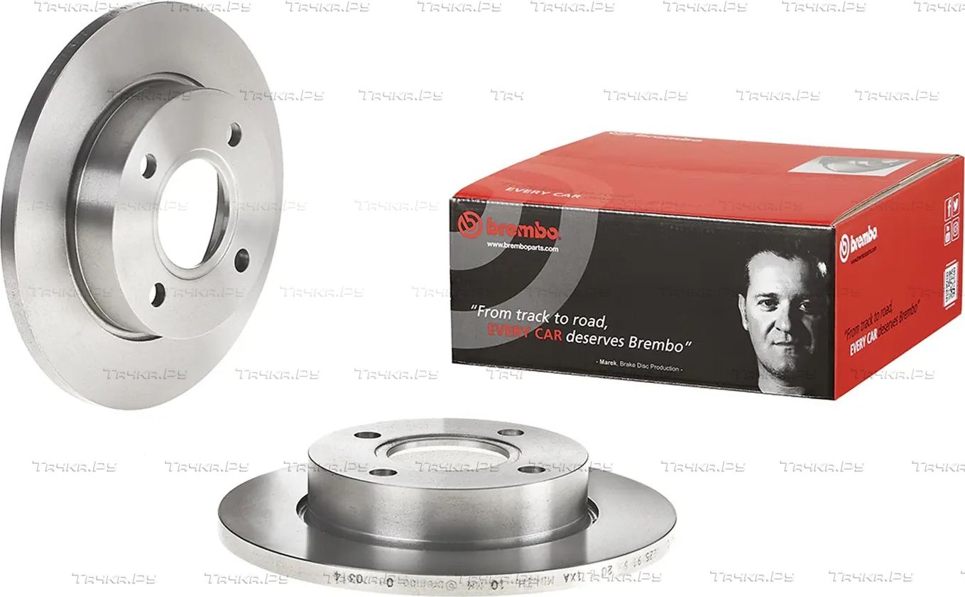 Тормозной диск Brembo PRIME LINE передний для Ford KA I 1996-2000. Артикул 08.6903.14