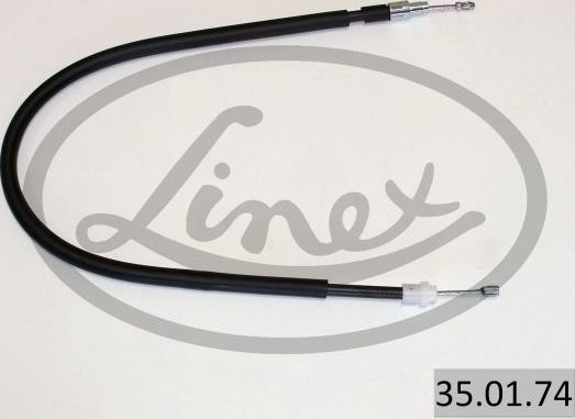 Трос ручника (тросик ручного тормоза) Linex передний левый для Renault Safrane I 1992-2000. Артикул 35.01.74