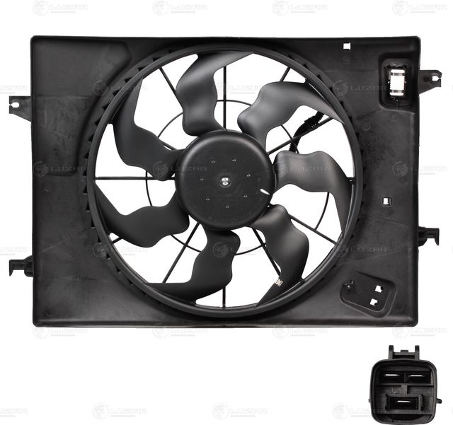Вентилятор радиатора двигателя Luzar для Kia Sportage II 2004-2010. Артикул LFK 0885