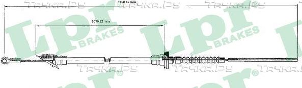 Трос сцепления LPR для Fiat Ducato I 1982-1994. Артикул C0062C