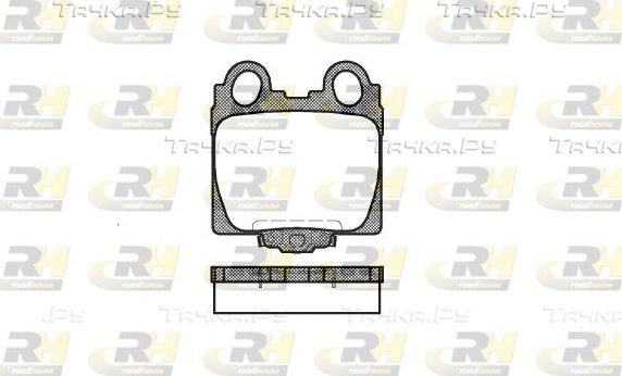 Тормозные колодки RoadHouse задние для Lexus GS II 1997-2004. Артикул 2743.04