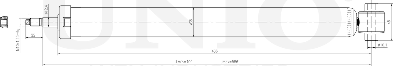 Амортизатор подвески (Unio). Артикул SAB-10678