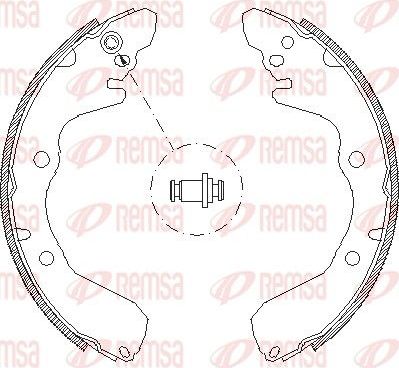 Тормозные колодки Remsa. Артикул 4645.00