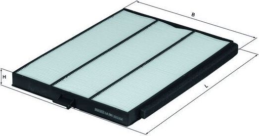Салонный фильтр Mahle-Knecht. Артикул LA 265