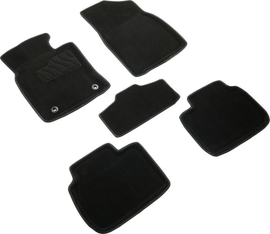 Коврики Seintex 3D ворсовые для салона Toyota Camry XV80 2023-2026 ЧЕРНЫЕ. Артикул 316973