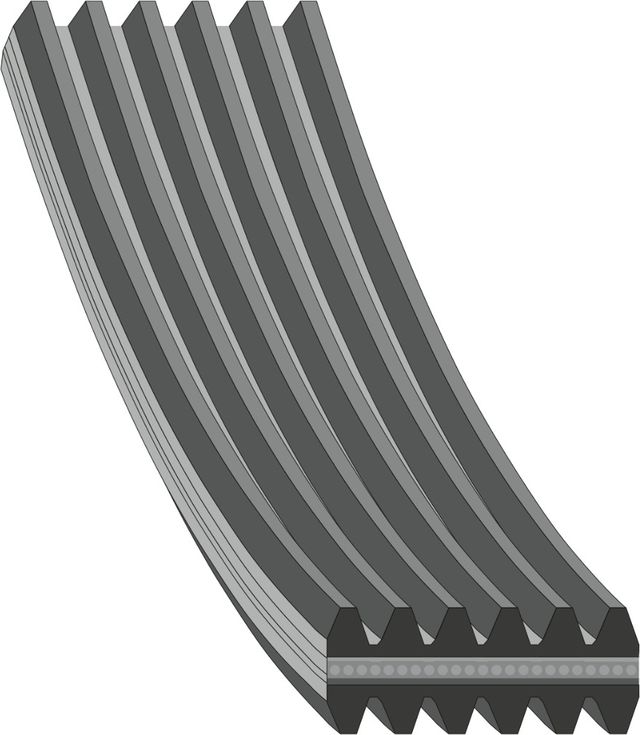 Приводной ремень поликлиновой Febi Bilstein (EPDM (Этилен-пропиленовый каучук)) для Skoda Octavia Tour 1996-2010. Артикул 34459