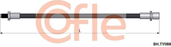 Тормозной шланг Cofle. Артикул 92.BH.TY088
