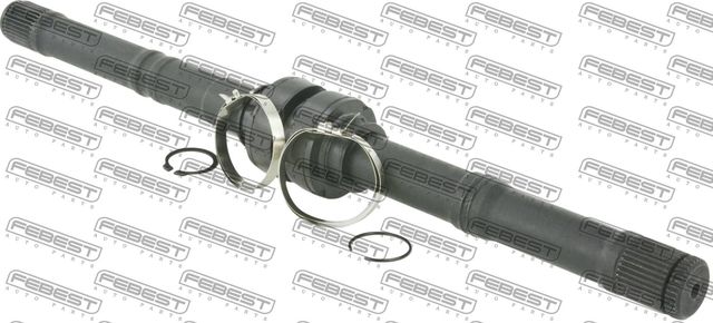 Полуось (привод в сборе, приводной вал) Febest передняя левая для Nissan Qashqai I 2007-2013. Артикул 0212-J10LH