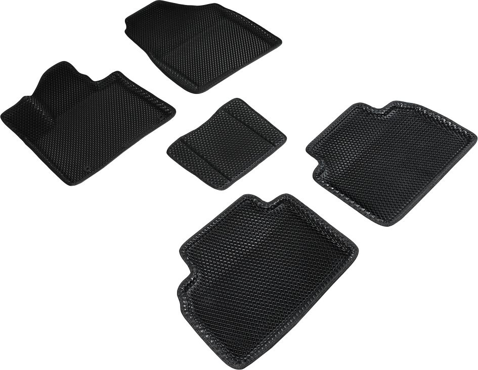 Коврики Seintex 3D EVA ромб для салона Hyundai Tucson IV 2021-2026 ЧЕРНЫЕ. Артикул 96500