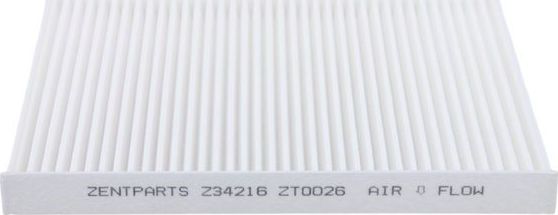 Салонный фильтр Zentparts. Артикул Z34216