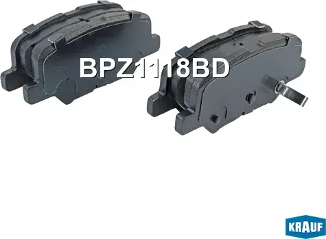 Колодки тормозные дисковые Krauf. Артикул BPZ1118BD