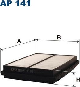 Воздушный фильтр Filtron для Suzuki Vitara I 1988-1998. Артикул AP 141