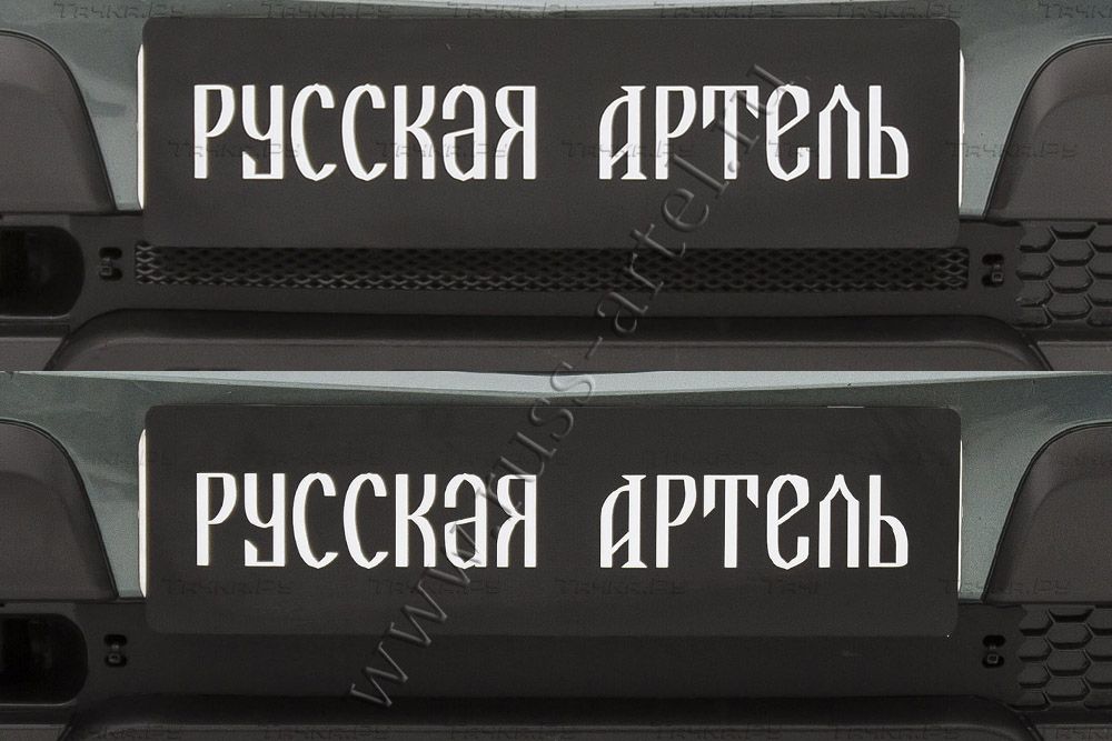 Защитная сетка и зимняя заглушка Русская Артель решетки переднего бампера для Chevrolet Niva I Bertone 2009-2019. Артикул SRC-134082