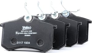 Тормозные колодки Valeo First задние для Citroen C3 II 2009-2016. Артикул 301463