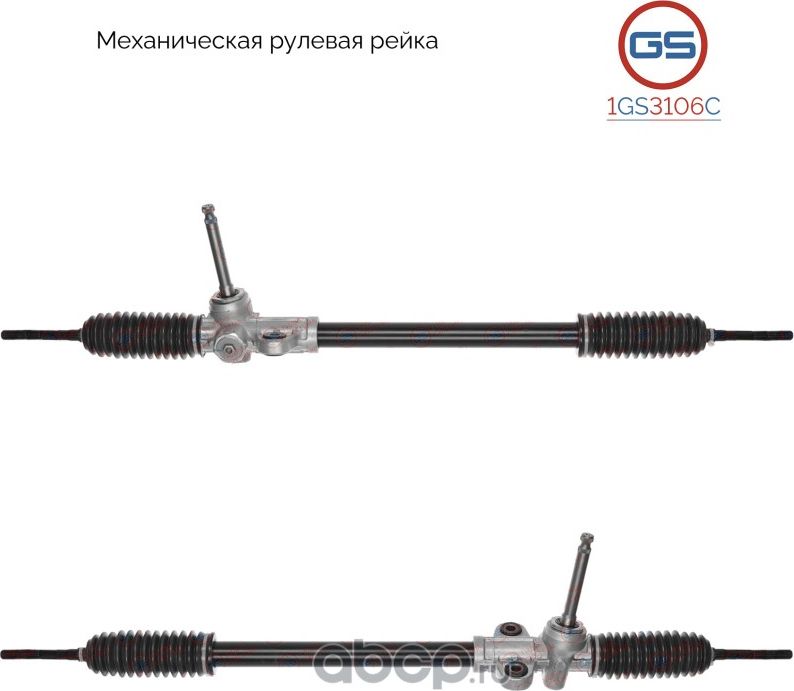 Новая рулевая рейка Hyundai Accent III (MC) 2005-, Hyundai Verna 2005-, KIA Rio (GS). Артикул 1GS3106C