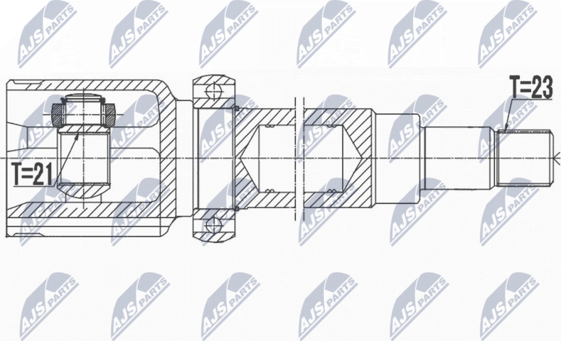 Шрус внутренний (граната) NTY. Артикул NPW-FR-099