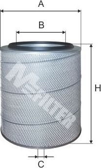 Воздушный фильтр MFilter для Neoplan Spaceliner 1990-2026. Артикул A 256