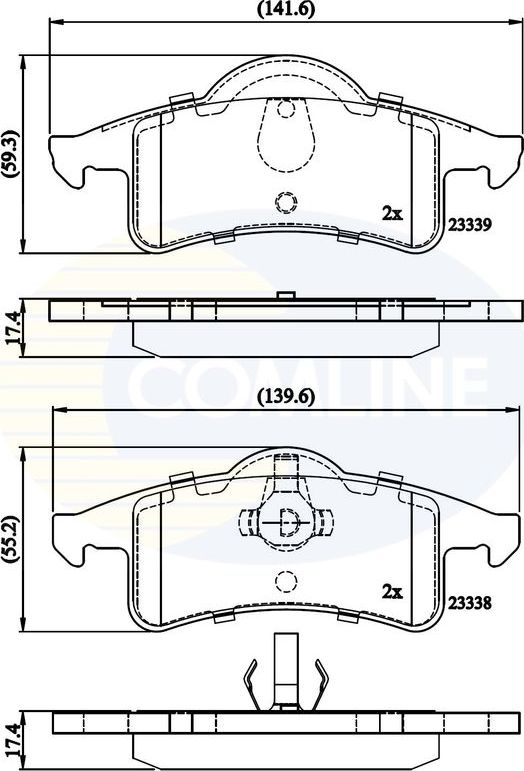 Тормозные колодки Comline Comline. Артикул CBP01231