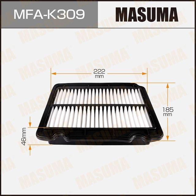 Воздушный фильтр Masuma. Артикул MFA-K309
