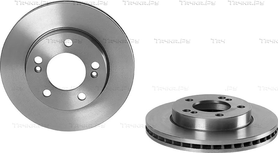 Тормозной диск Brembo PRIME LINE для SsangYong Actyon I 2005-2011. Артикул 09.B974.10