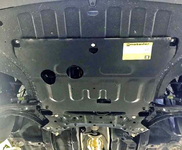 Защита усиленная Мотодор для картера, КПП Hyundai Solaris II 2017-2026. Артикул 70912