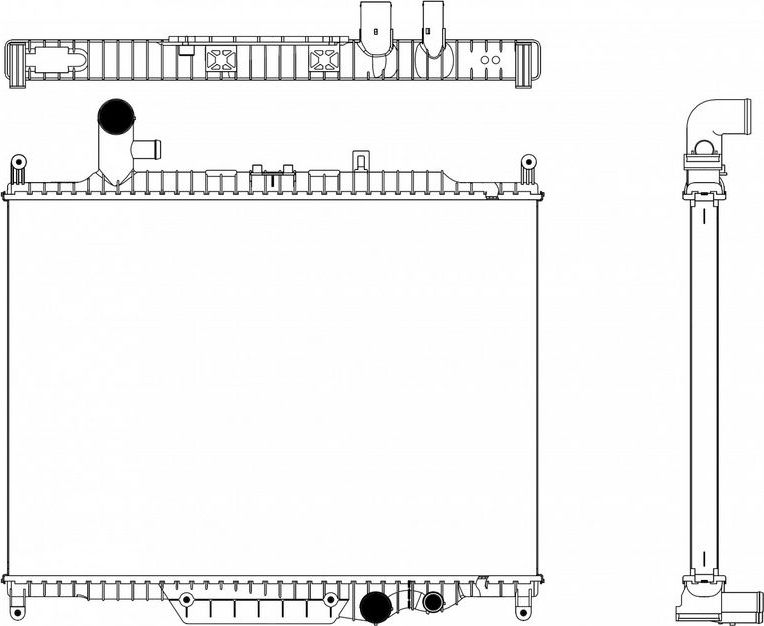 Радиатор охлаждения двигателя Sakura. Артикул 3261-4001
