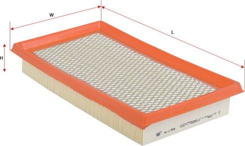 Воздушный фильтр Sakura для Mazda MPV II (LW) 1999-2002. Артикул A-1759
