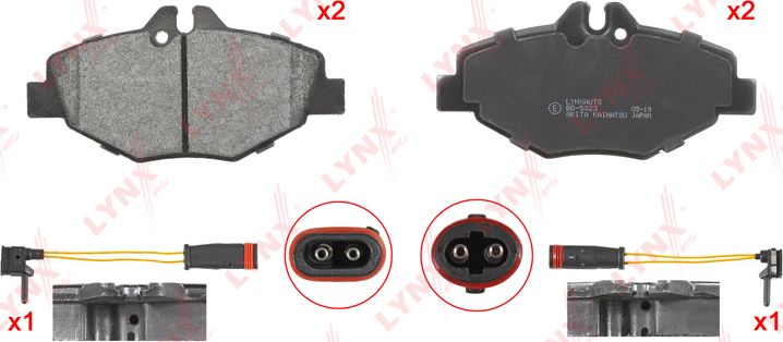 Тормозные колодки LYNXauto. Артикул BD-5323