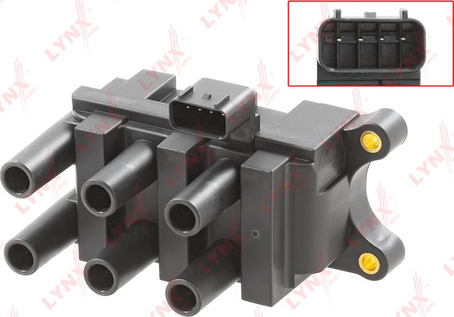 Катушка зажигания LYNXauto для Mazda MPV II (LW) 2000-2002. Артикул SPL1295