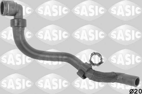 Патрубок радиатора (системы охлаждения) Sasic правый для Opel Astra J 2009-2015. Артикул 3406335